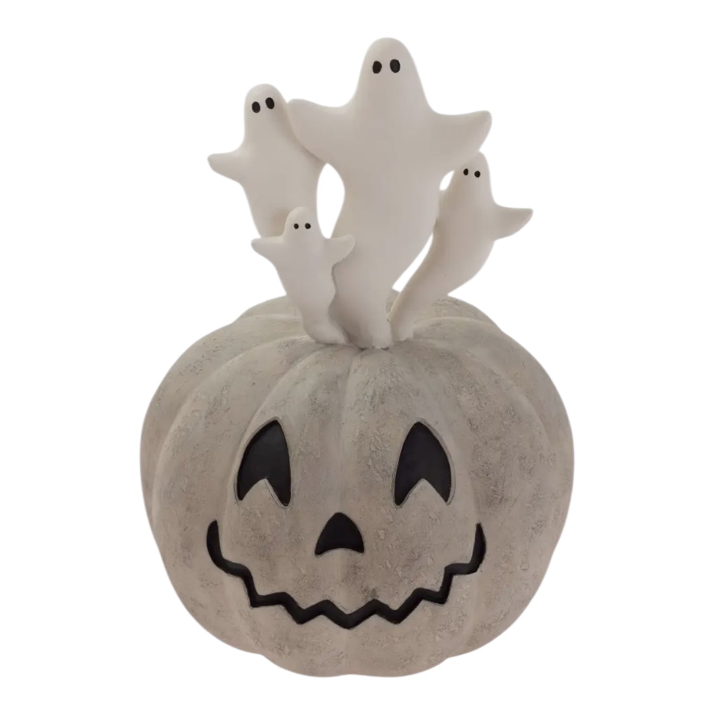 Resin Pumpkin With Flying Ghosts