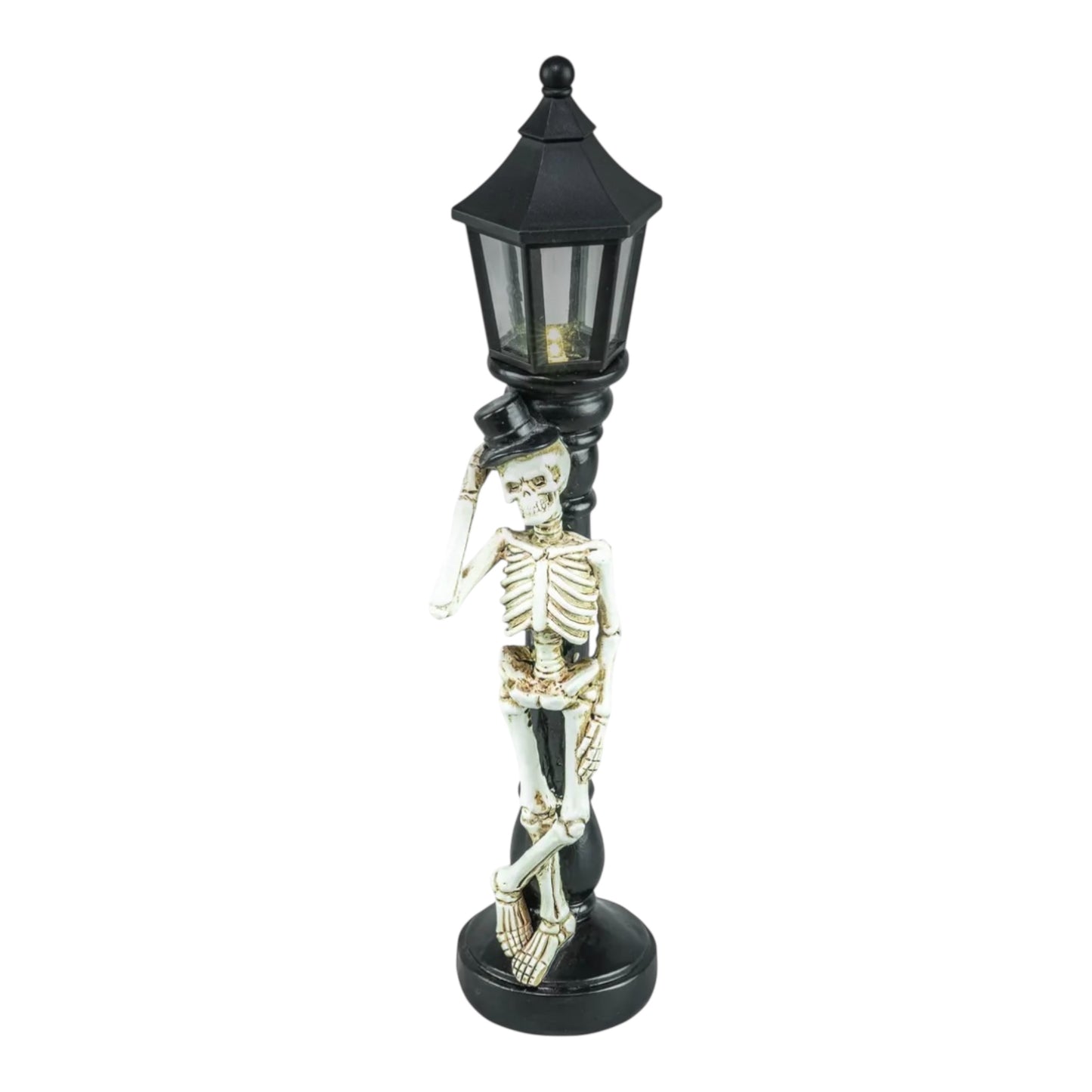 Spooky Skeleton LED Lamp Post