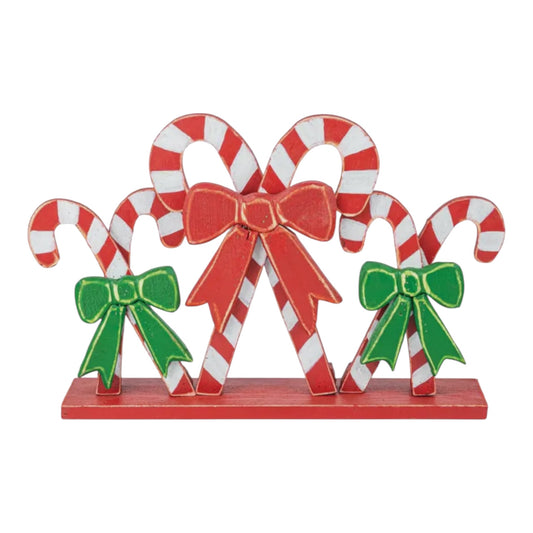 Large Wooden Candy Cane Stander