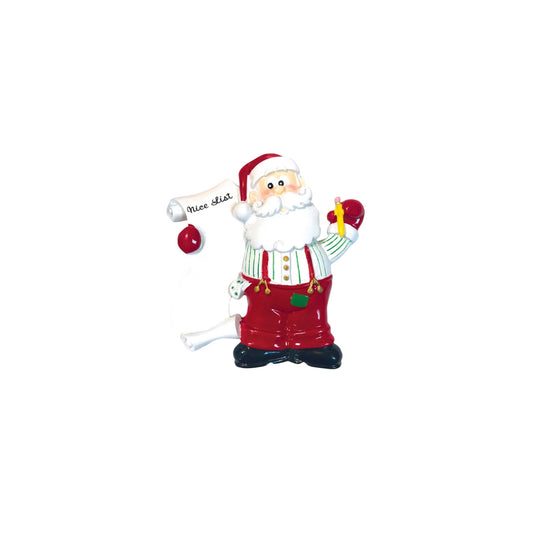 PERSONALIZED Santa’s Nice List Christmas Ornament